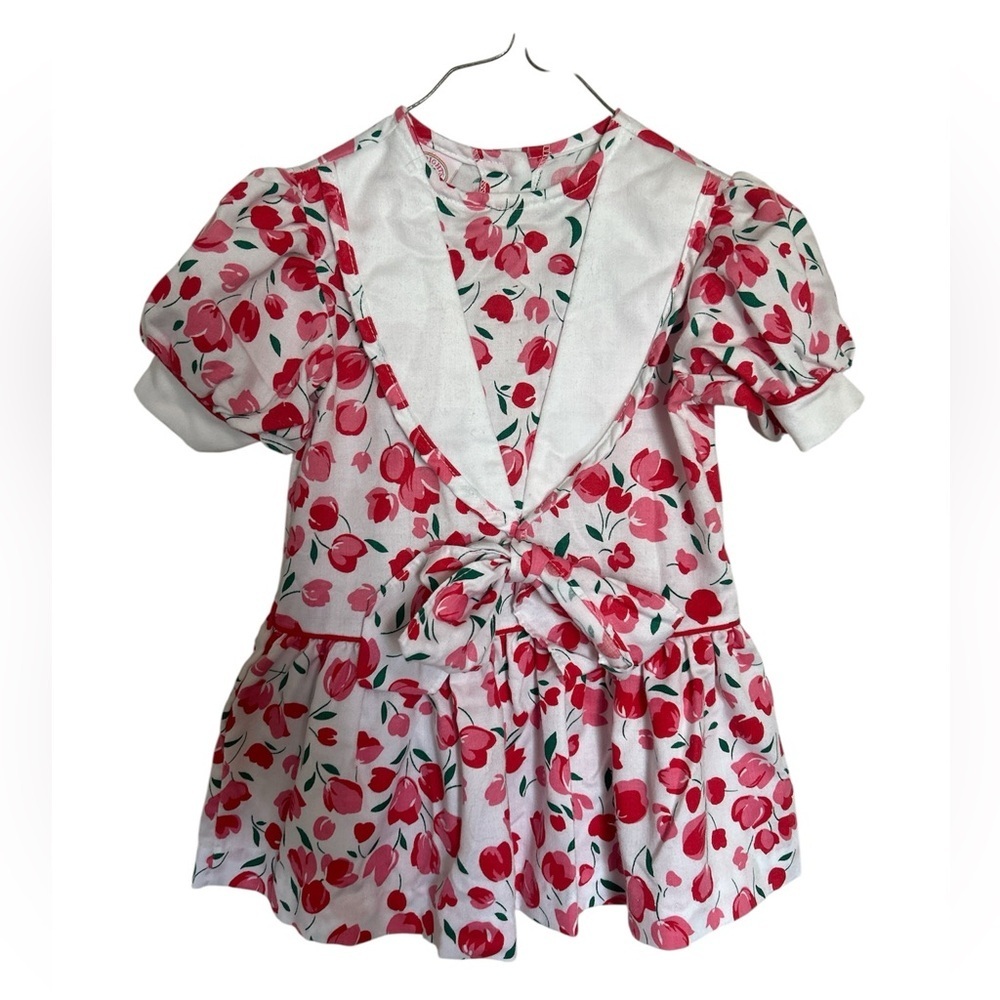 Floral Pink Kids Casual Dress